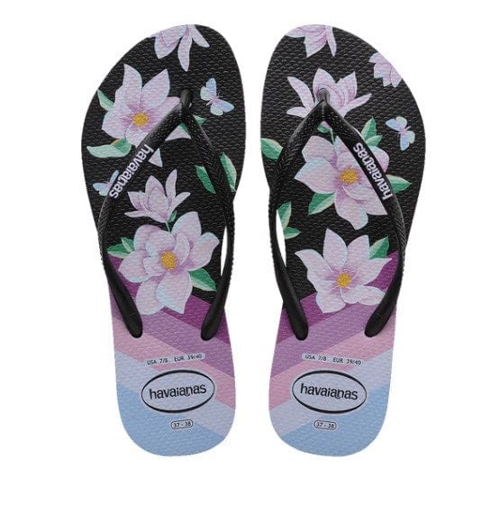 Load image into Gallery viewer, Havaianas Womens Slim Floral Thongs
