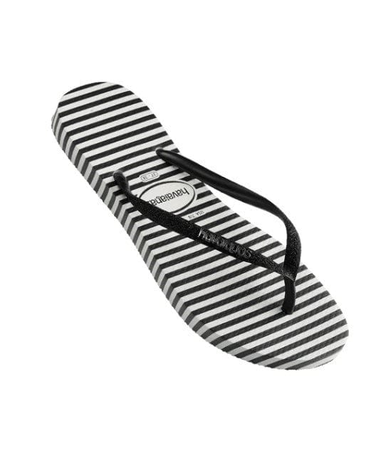 Load image into Gallery viewer, Havaianas Womens Slim Glitter Stripes Thongs
