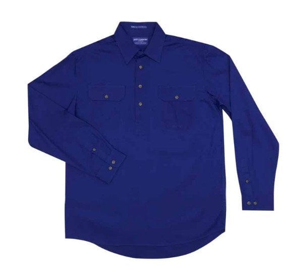Load image into Gallery viewer, Just Country Mens Cameron 1/2 Button-Cobalt
