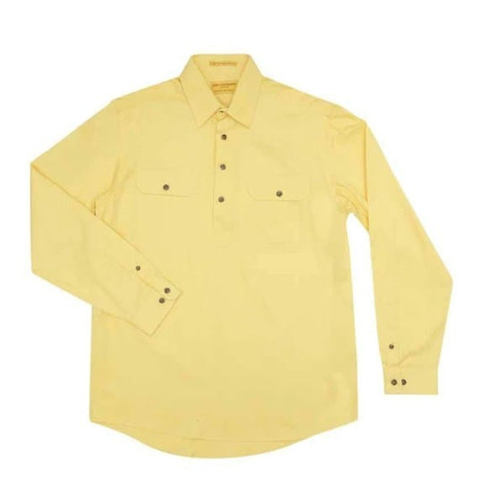 Just Country Mens Cameron 1/2 Button-Butter