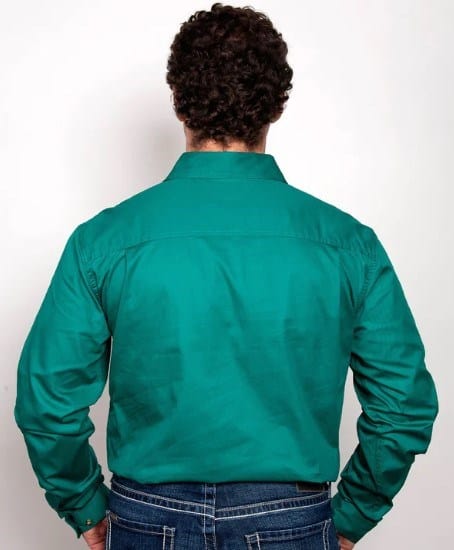 Load image into Gallery viewer, Just Country Mens Evan Full Button-Dark Green
