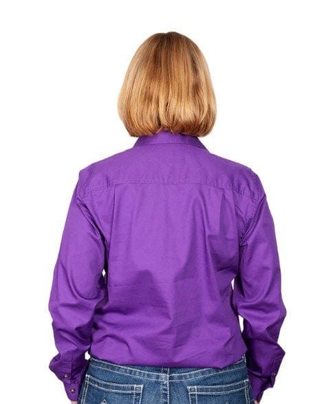 Just Country Womens Jahna 1/2 Button-Purple