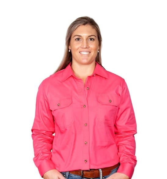 Load image into Gallery viewer, Just Country Womens Brooke Full Button-Hot Pink
