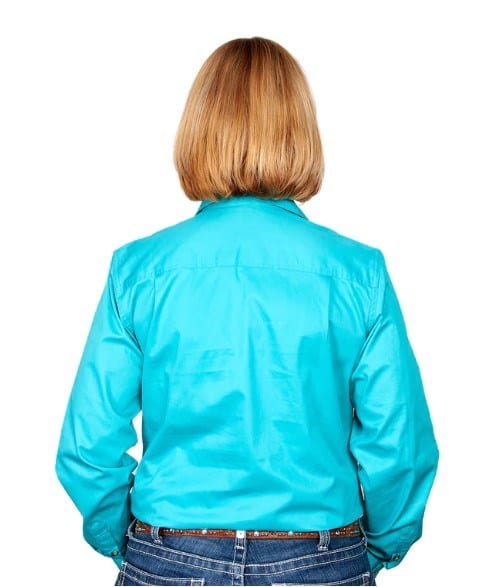 Just Country Womens Brooke Full Button-Turquoise