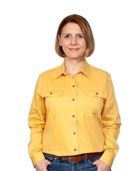 Load image into Gallery viewer, Just Country Womens Brooke Full Button-Mustard
