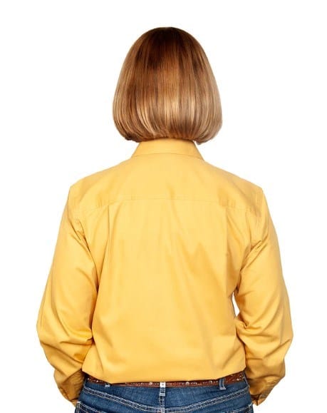 Just Country Womens Brooke Full Button-Mustard