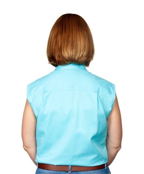 Load image into Gallery viewer, Just Country Womens Kerry 1/2 Button Sleeveless-Duck Egg Blue
