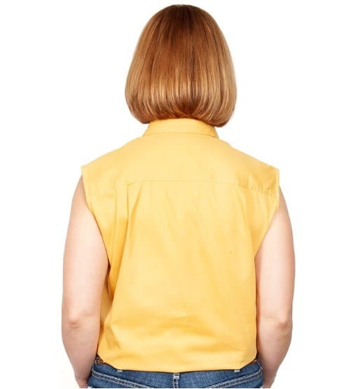 Load image into Gallery viewer, Just Country Womens Kerry 1/2 Button Sleeveless-Mustard
