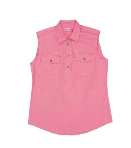 Load image into Gallery viewer, Just Country Womens Kerry 1/2 Button Sleeveless-Rose
