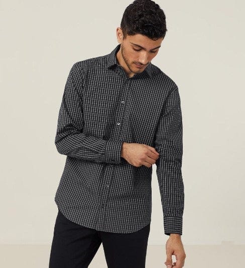 Load image into Gallery viewer, NNT Mens Fine Check Avignon Long Sleeve Shirt Classic Fit
