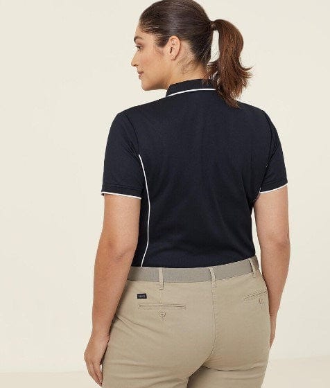 NNT Womens Antibacterial Polyface Short Sleeve Tipped Polo