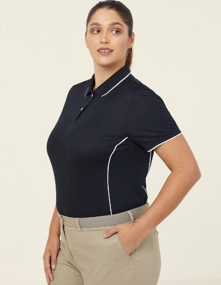 NNT Womens Antibacterial Polyface Short Sleeve Tipped Polo