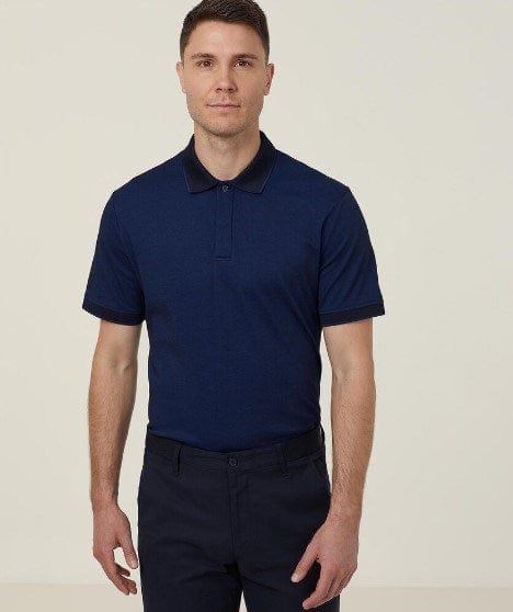Load image into Gallery viewer, NNT Mens Textured Short Sleeve Polo
