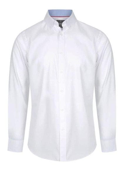 Gloweave Mens Bradford Fine Oxford Long Sleeve Slim Fit Shirt
