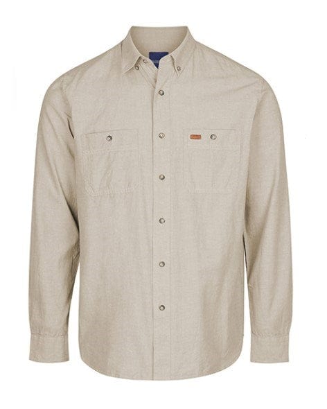 Gloweave Mens Icon Industrial Chambray Long Sleeve Shirt