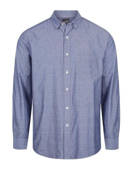 Load image into Gallery viewer, Gloweave Mens Hardware Chambray Dobby Long Sleeve Shirt
