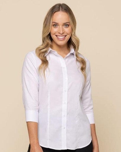 Load image into Gallery viewer, Gloweave Womens Ultimate White 3/4 Sleeve Shirt
