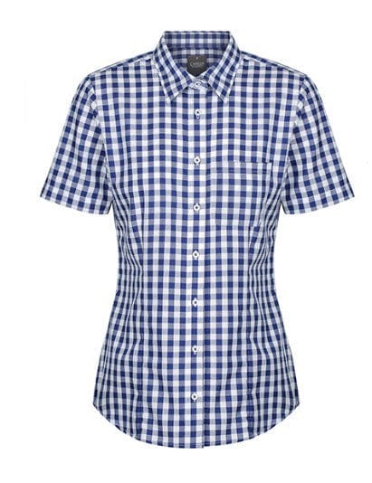 Load image into Gallery viewer, Gloweave Womens Degraves Royal Oxford Short Sleeve Shirt
