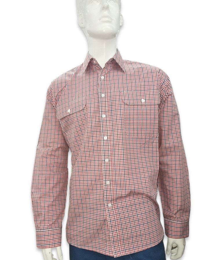 Load image into Gallery viewer, Bisley Mens Small Check Red Shirt
