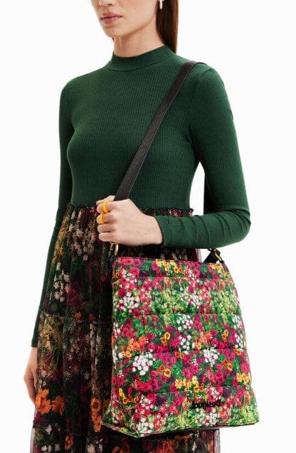 Load image into Gallery viewer, Desigual Womens Large Floral Bucket Bag
