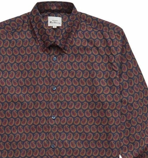 Ben Sherman Mens Paisley Print Shirt