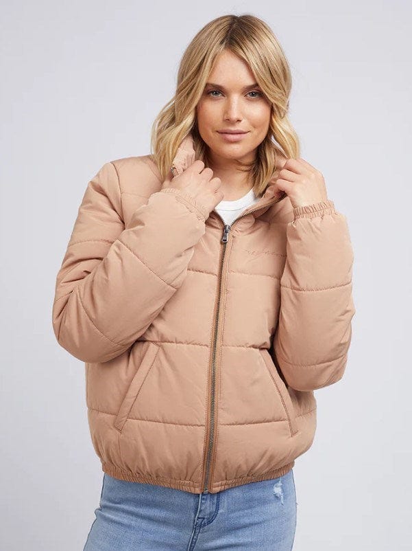Load image into Gallery viewer, Allabouteve Womens Mila Puffer Jacket Tan
