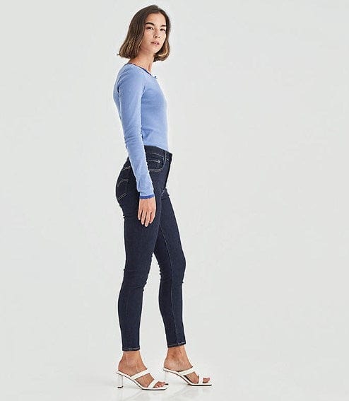 Levis Womens 721 High-Waisted Skinny Jeans - Blue Wave Rinse