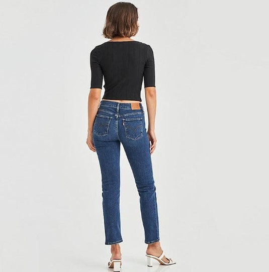 Levis Womens 314 Shaping Straight Jeans - Blue Wave Dark