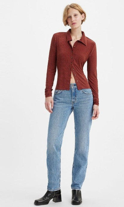 Levis Womens Middy Straight Jeans