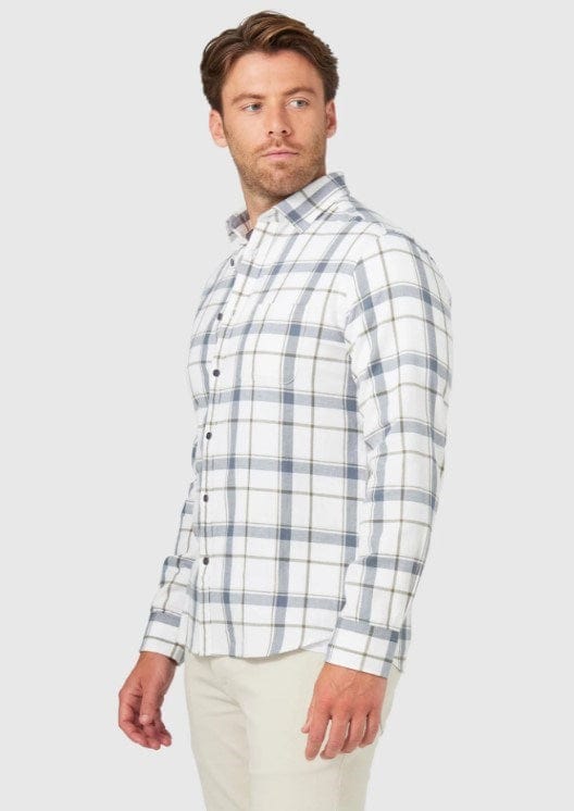 Load image into Gallery viewer, Blazer Mens Russell Long Sleeve Brushed Check Shirt
