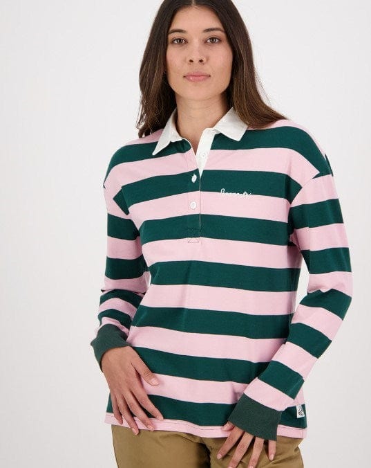 Load image into Gallery viewer, Swanndri Women&#39;s Carlaw Long Sleeve Rugby Shirt
