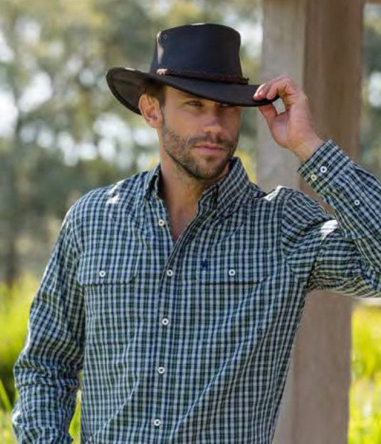Thomas Cook Mens Buchanan Leather Hat
