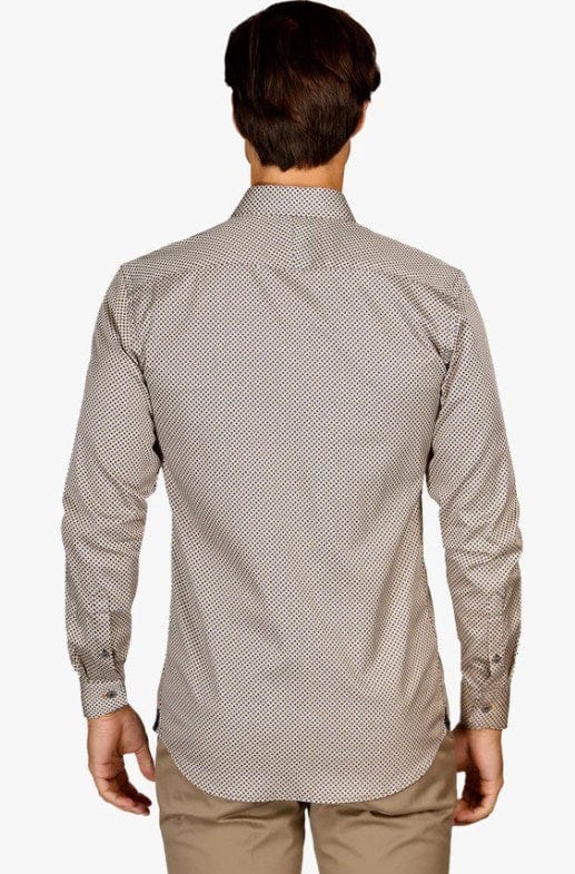 Brooksfield Mens Premium Print Shirt