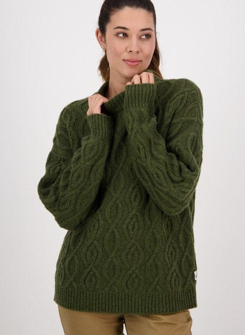 Load image into Gallery viewer, Swanndri Womens Pendeen Cable Neck Crew
