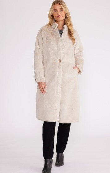Load image into Gallery viewer, Yarra Trail Womens Faux Fur Bonded Coat
