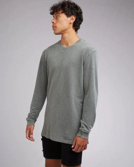 Silent Theory Mens Pique Long Sleeve T-Shirt