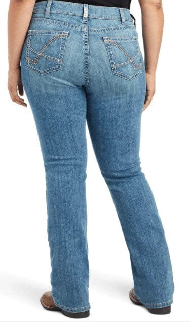 Load image into Gallery viewer, Ariat Womens Real Mid Rise Arrow Fit Esmeralda Boot Cut Jean
