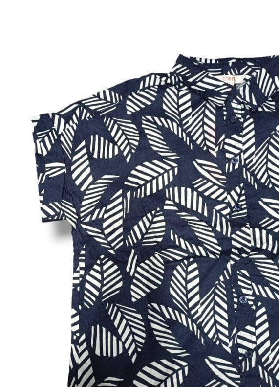 Load image into Gallery viewer, Corfu Womens Leaves Print Shirt
