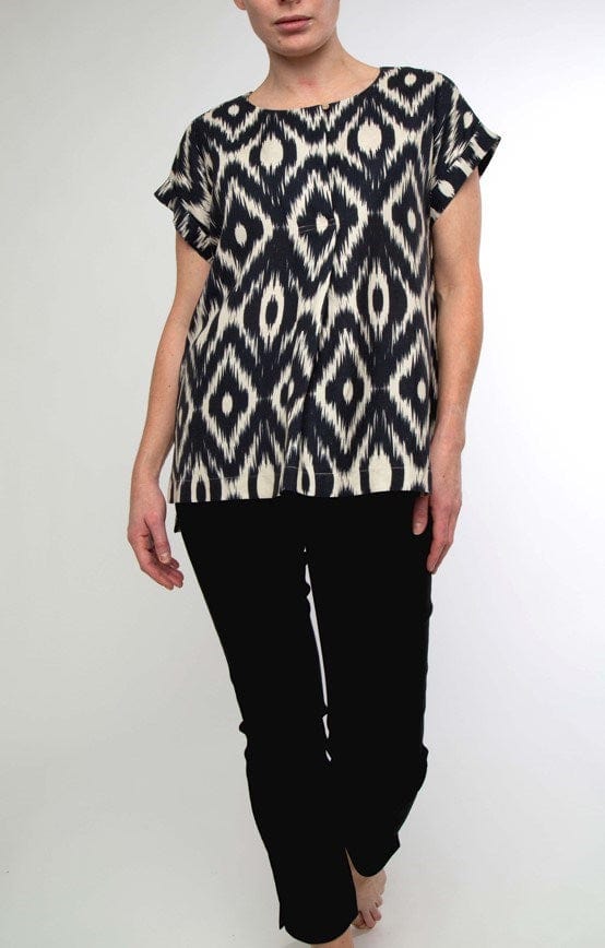 Load image into Gallery viewer, Pingpong Womens Ikat Print Top

