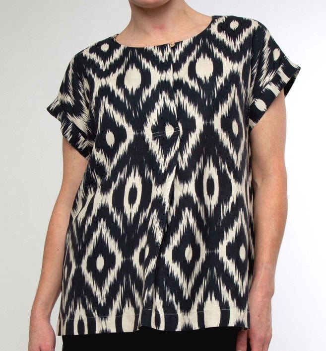 Load image into Gallery viewer, Pingpong Womens Ikat Print Top

