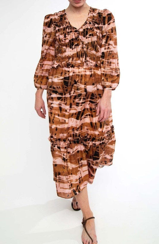 Pingpong Womens Nouveau Print Dress