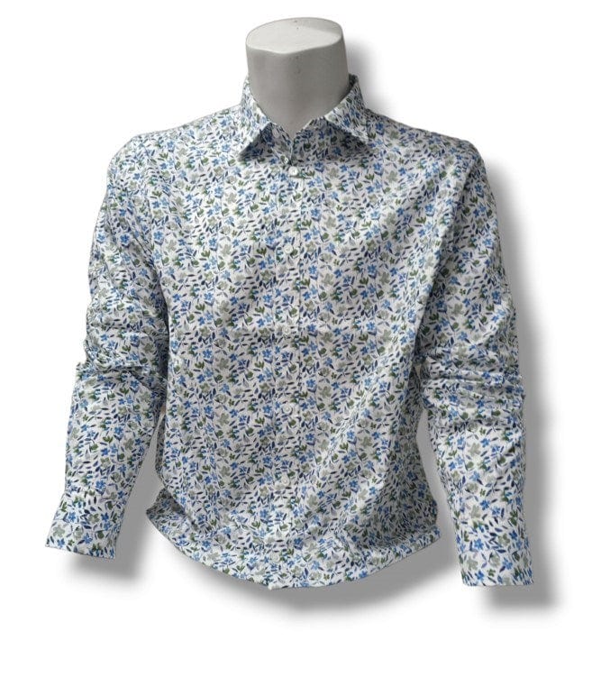 Load image into Gallery viewer, James Harper Mens Long Sleeve Shirt Meadow Blue

