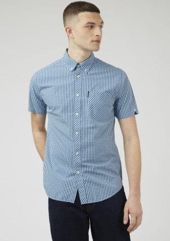 Load image into Gallery viewer, Ben Sherman Mens Short Sleeve Signatire Gingha
