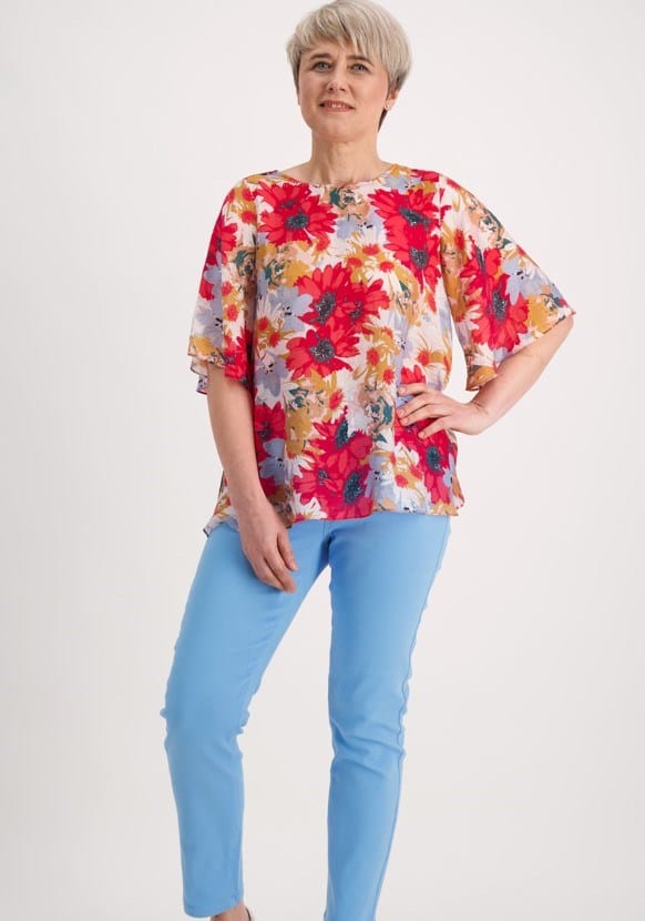 Load image into Gallery viewer, Corfu Womens Soft Print Top
