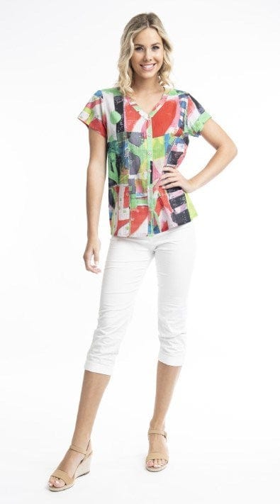 Load image into Gallery viewer, Orientique Womens Cairo Top Button Through
