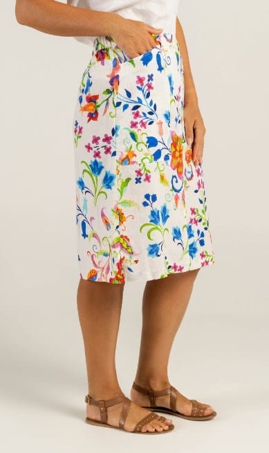 Load image into Gallery viewer, See Saw Womens Linen Straight Skirt
