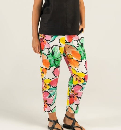 Load image into Gallery viewer, See Saw Womens Linen Flat Front Pant
