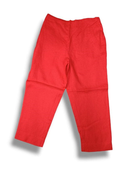 See Saw Womens Linen Flat Front Pant