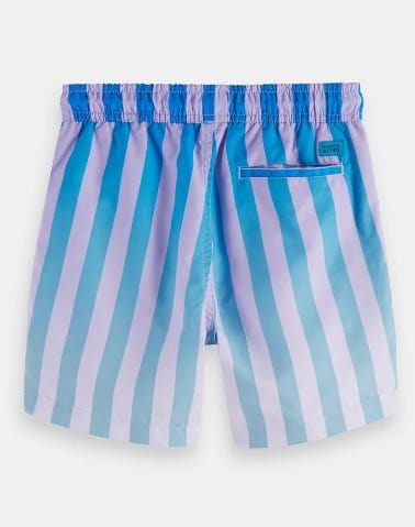 Load image into Gallery viewer, Scotch &amp; Soda Boys Striped Magic Swim Shorts
