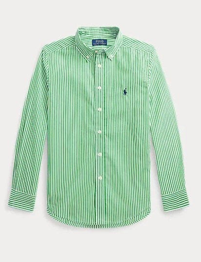Load image into Gallery viewer, Ralph Lauren Boys Striped Cotton Poplin Shirt
